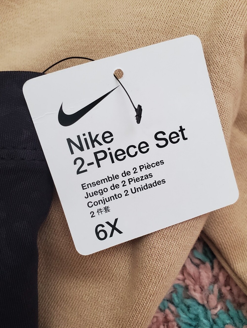 Nike Girls Swoosh Spirit Dri-FIT Leggings, 2-Piece Set Size 6X NWT - Picture 4 of 16